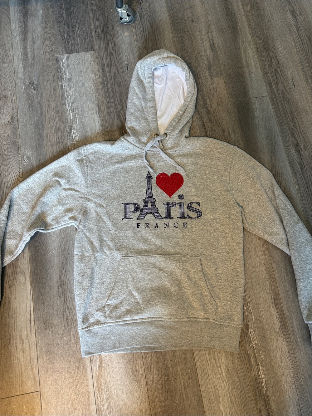 I Heart Paris Hoodie- Size Small